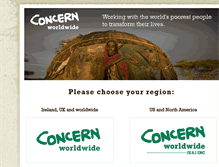 Tablet Screenshot of concernworldwide.org
